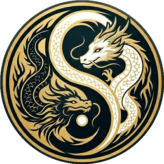 Logo Qi Gong Versoix — Dragon Yin Yang